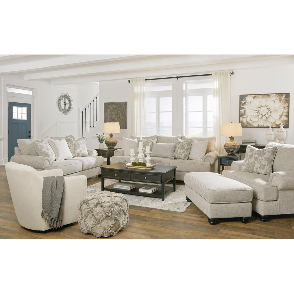 Ashley Asanti Chair and a Half with Ottoman in Fog, , large