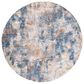 Safavieh Aston  6"7" Round Navy and Gold Area Rug, , large