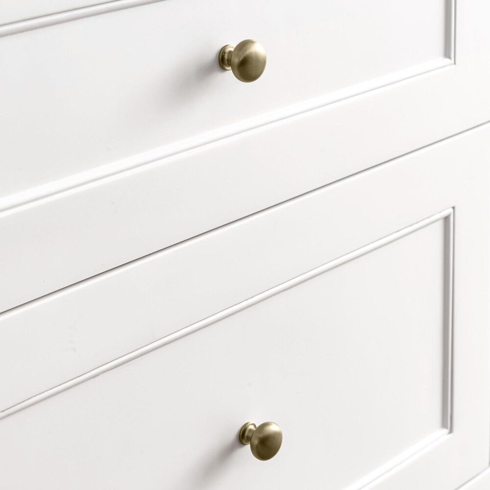 James Martin Vanities Breckenridge 30&quot; Single Bathroom Vanity in Bright White with 3 cm White Zeus Quartz Top and Rectangular Sink, , large