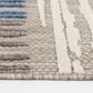 Central Oriental Fontana Hadrian 2"2" x 3" Gray Area Rug, , large
