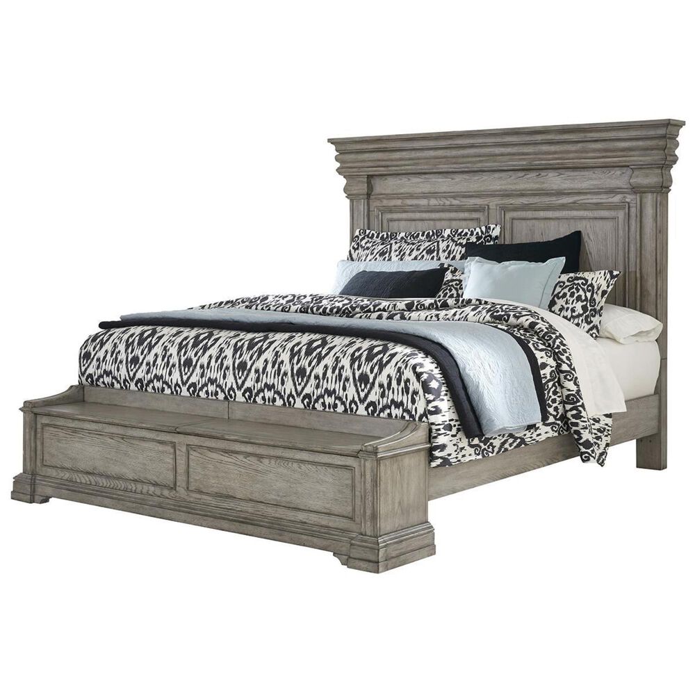 Chapel Hill Madison Ridge Queen Storage Bed in Bluff Gray, , large