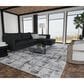 Feizy Sonora 5" x 7"6" Gray and Ivory Area Rug, , large