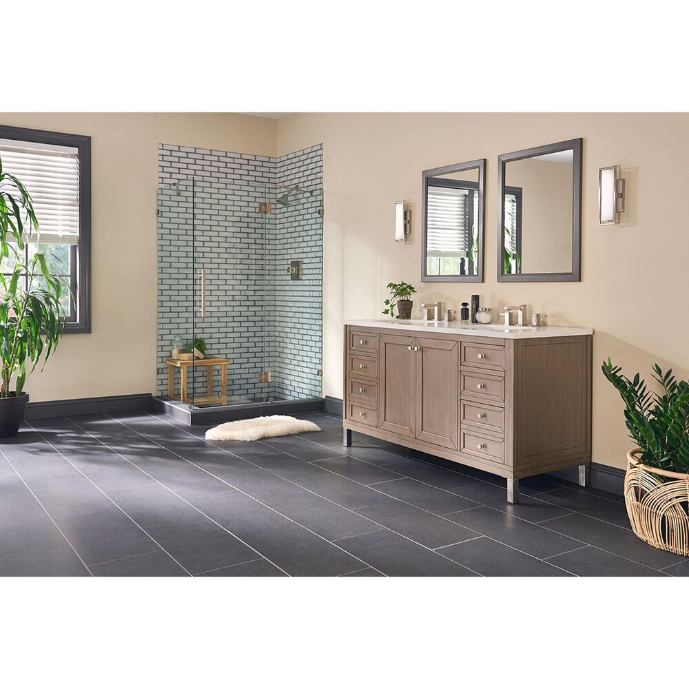 MS International Ice Beveled 2&quot; x 6&quot; Glass Subway Tile, , large
