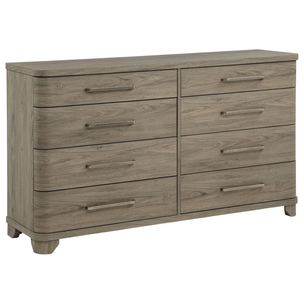 Crown Mark Veranda Queen Upholstered Panel Bed with Dresser, Chest, and Two Nightstands in Khaki, , large