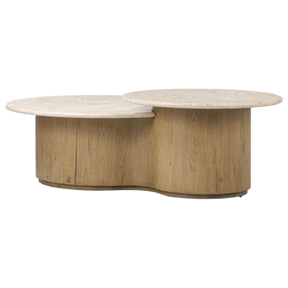 Four Hands Toro Coffee Table in Cappuccino and Rubbed Light Oak, , large