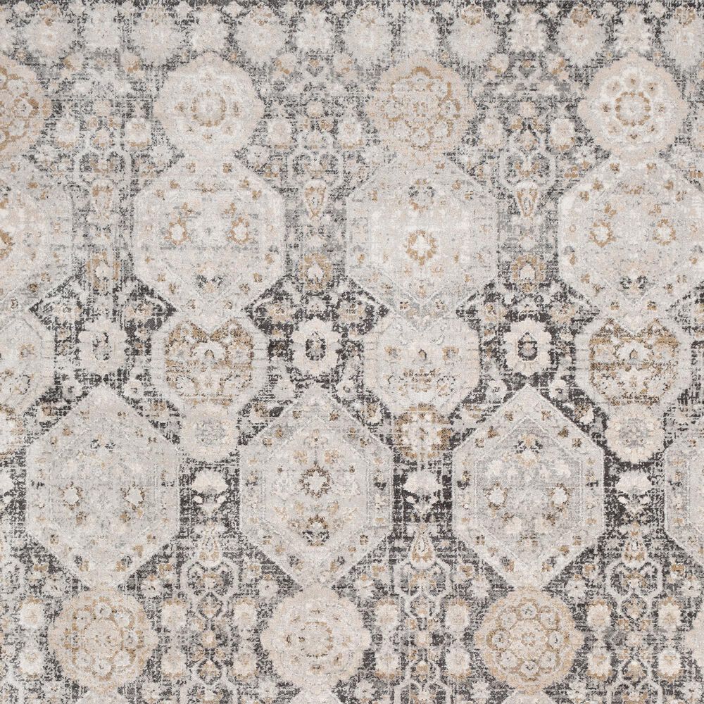 Surya Indigo IGO-2307 5&#39;3&quot; x 7&#39;3&quot; Black, Tan and White Area Rug, , large