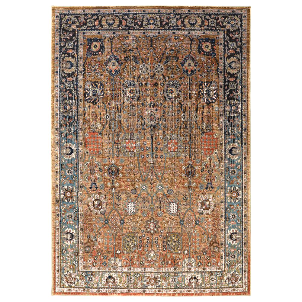 Karastan Spice Market Myanmar 90668-80153 12" x 15" Tobacco Area Rug, , large