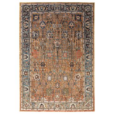 Karastan Spice Market Myanmar 90668-80153 12" x 15" Tobacco Area Rug, , large