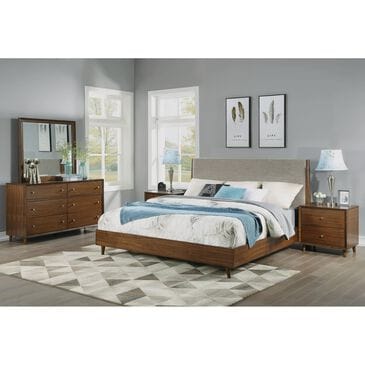 Flexsteel Ludwig 2-Drawer Nightstand in Walnut, , large