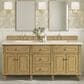 James Martin Vanities Lorelai 72" Double Vanity in Light Natural Oak with 3 cm Eternal Marfil Quartz Top, , large