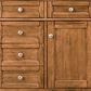 James Martin Vanities Brittany 60" Single Bathroom Vanity in Saddle Brown with 3 cm White Zeus Quartz Top and Rectangular Sink, , large