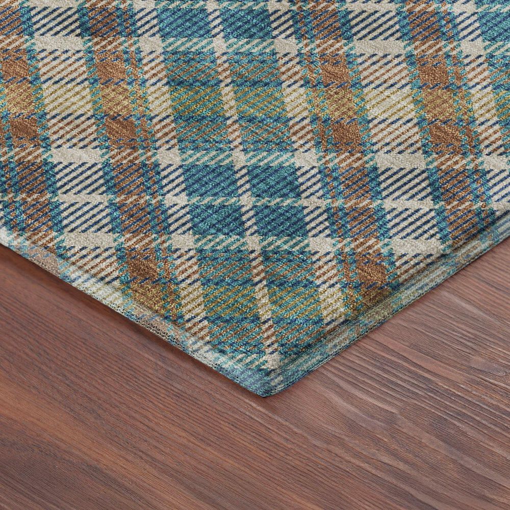 Dalyn Rug Company Soft Essentials Plaid Jewel 1'8" x 2'6" Indoor/Outdoor Area Rug, , large