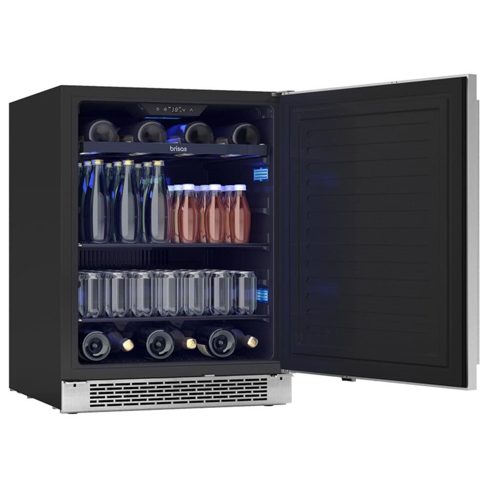 Zephyr 5.11 Cu. Ft. Single Zone Beverage Cooler with Solid Door in Stainless Steel, , large