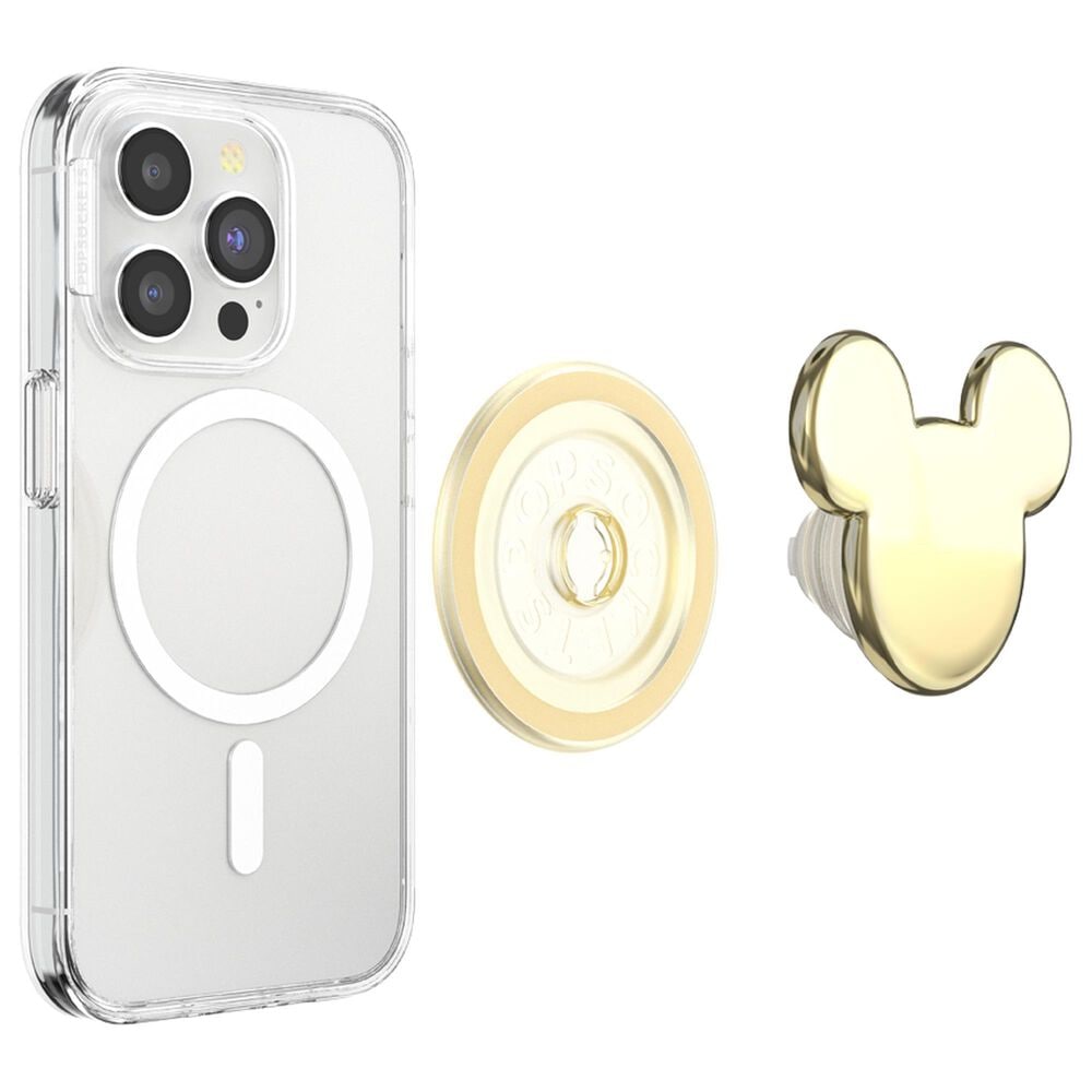 PopSockets Disney Luxe MagSafe PopGrip in Enamel Gold Mickey Head, , large