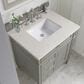 James Martin Vanities Brittany 30" Single Bathroom Vanity in Urban Gray with 3 cm Lime Delight Quartz Top and Rectangular Sink, , large
