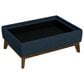 Emerald Home Furnishings Aria Storage Ottoman with Tray in Navy Storm, , large