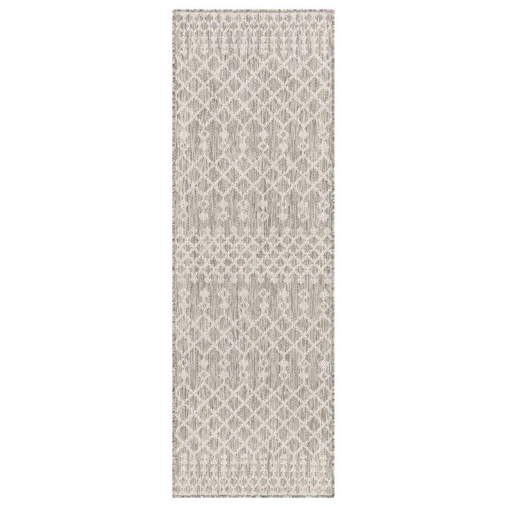 Nourison Positano Southwestern Light Grey 2&#39; x 6&#39; Indoor/Outdoor Runner, , large