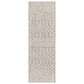 Nourison Positano Southwestern Light Grey 2" x 6" Indoor/Outdoor Runner, , large