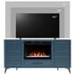 Legends Home Malibu 64" Corner Fireplace Console in Denim Blue, , large