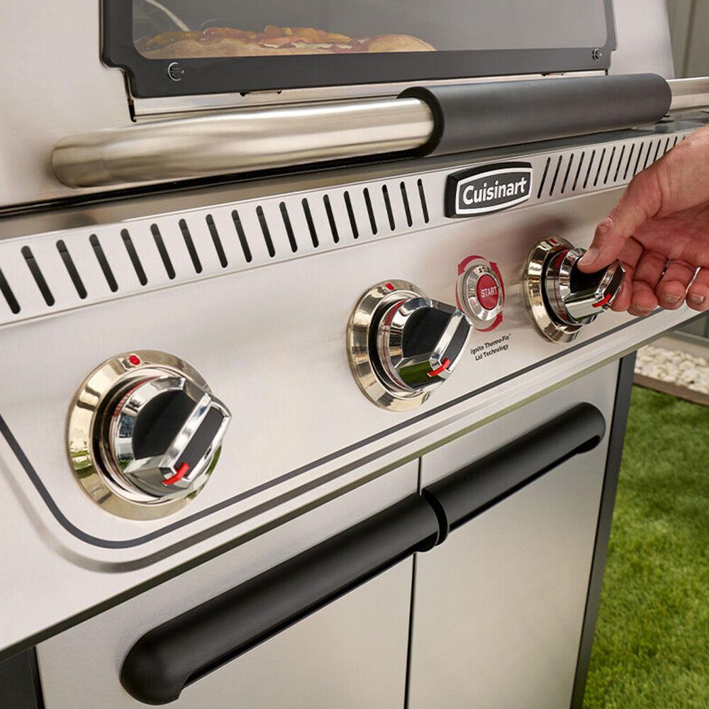 Cuisinart Propel 4-Burner 3-in-1 Gas Grill in Black and Stainless Steel, , large