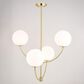 Vaxcel International Co. Ltd. Avers 26-in 4 Light Chandelier in Natural Brass, , large