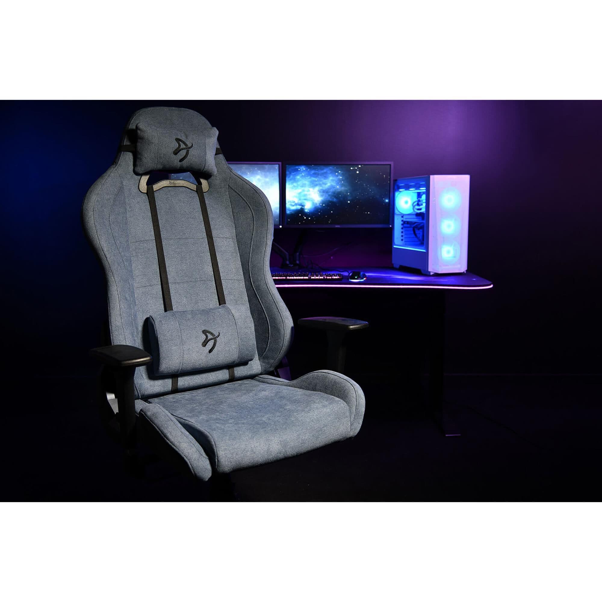 Arozzi Torretta 2023 Edition Soft Fabric Ergonomic Gaming Chair in Blue NFM