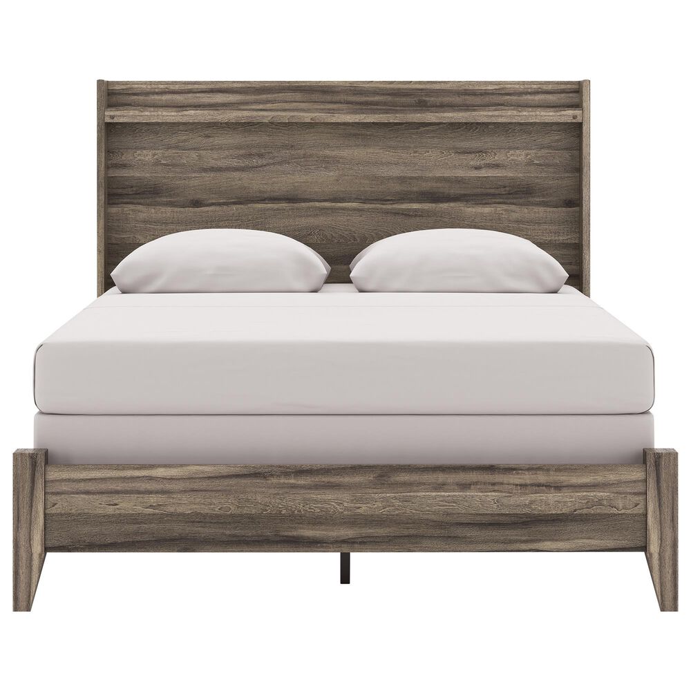Ashley Elbrim 4-Piece Queen Bedroom Set in Brown with LED and USB Ports, , large