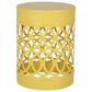 Hearth and Haven Outdoor End Table with Overlapping Circle Design in Yellow (Set of 2), , large