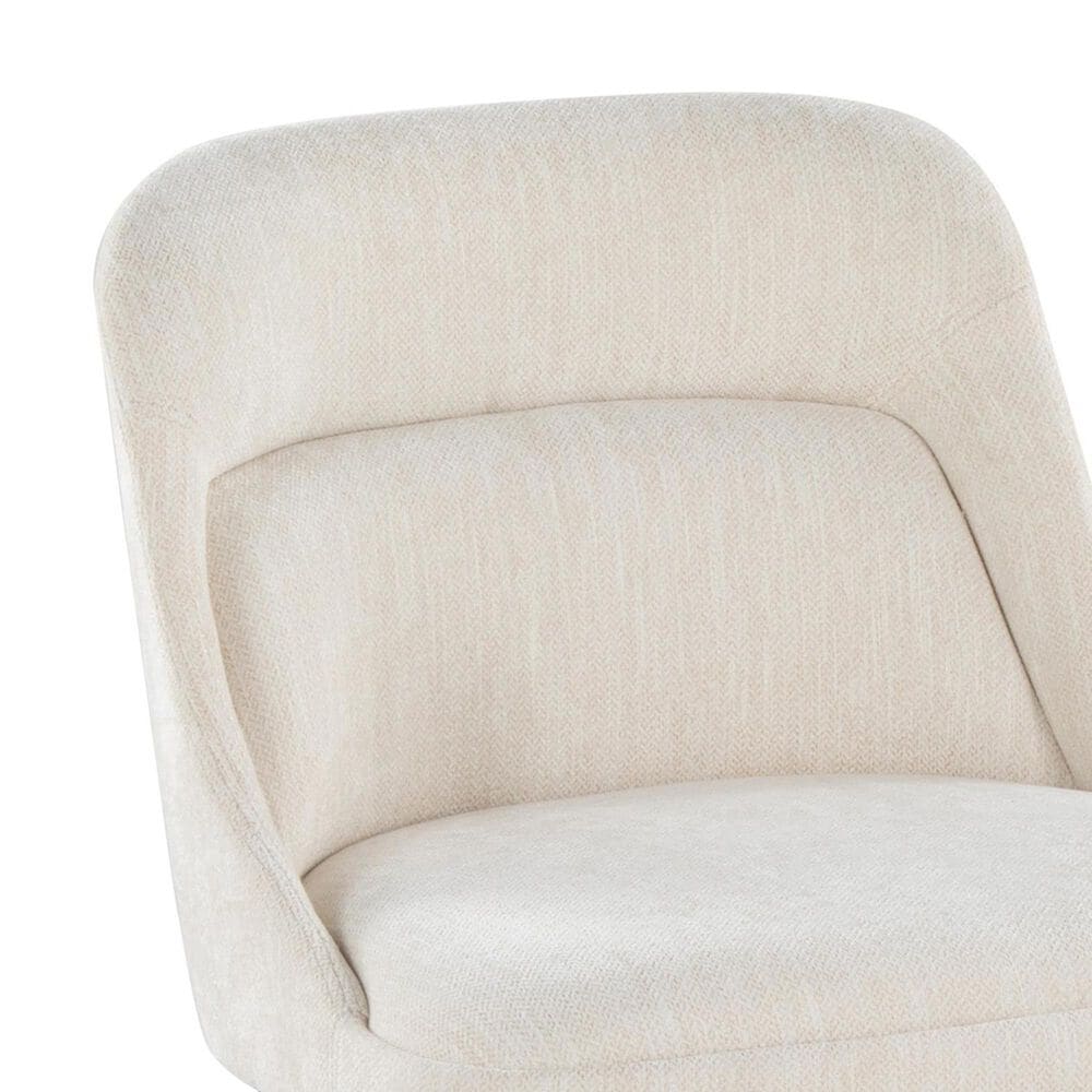 Lumisource Rina Side Chair with Cream Cushion in Black &#40;Set of 2&#41;, , large