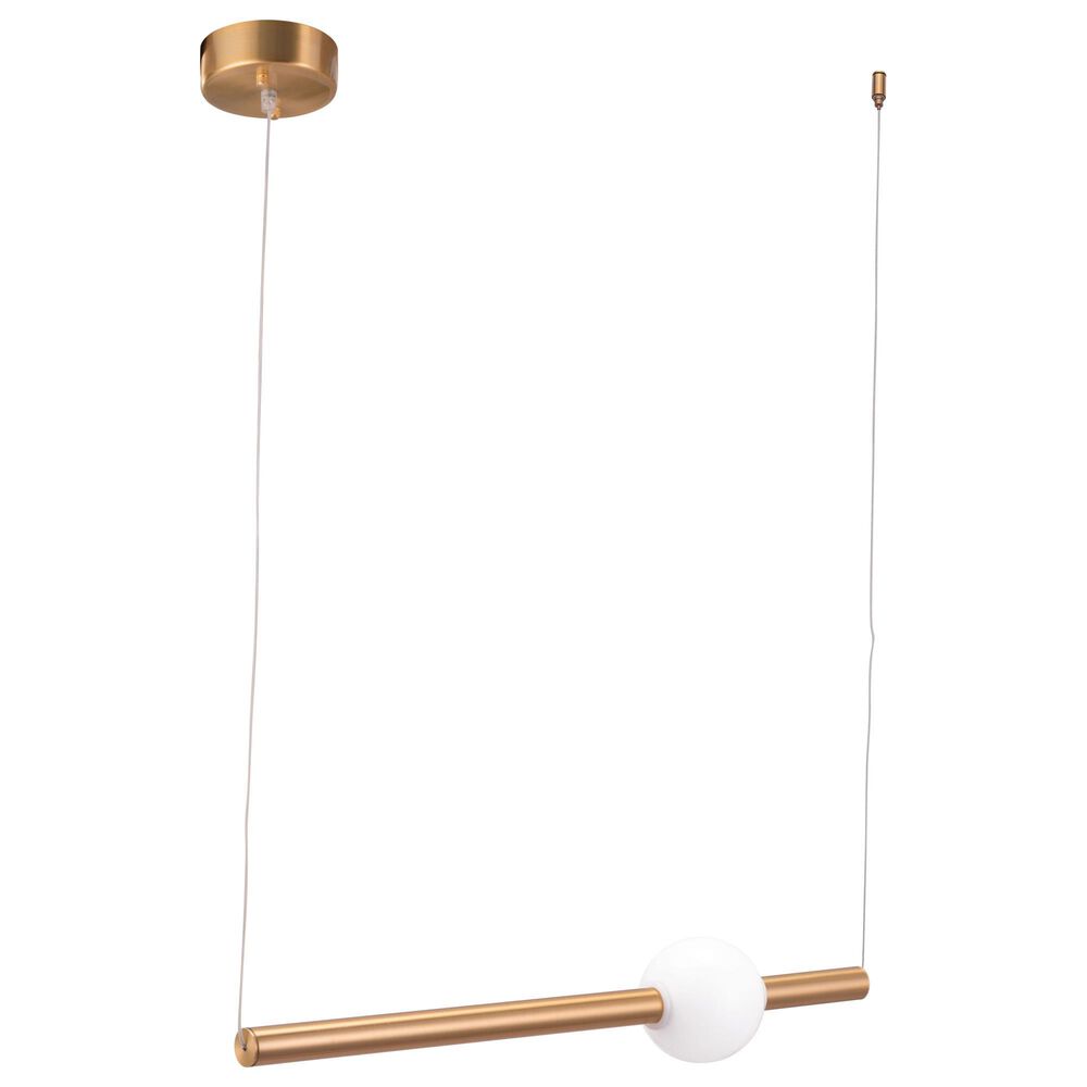 Zuo Modern Adeo Ceiling Lamp in Brass, , large