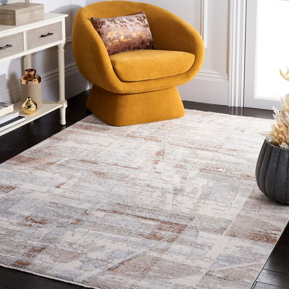 Safavieh Marmara MRM306B 8&#39; x 10&#39;1&quot; Beige, Blue and Rust Area Rug, , large