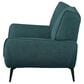 37B Acton Upholstered Flared Arm Chair in Teal Blue, , large