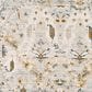 Surya Dresden Off-White, Taupe, Dusty Sage, Deep Teal, Light Gray, Olive and Mustard 5"3" Round Area Rug, , large