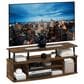 HOMLUX 47.2" Large Entertainment Center Stand for TV up to 55" in Amber Pine and Black, , large