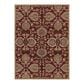 Surya Caesar CAE-1061 8" x 11" Burgundy/Mocha Area Rug, , large