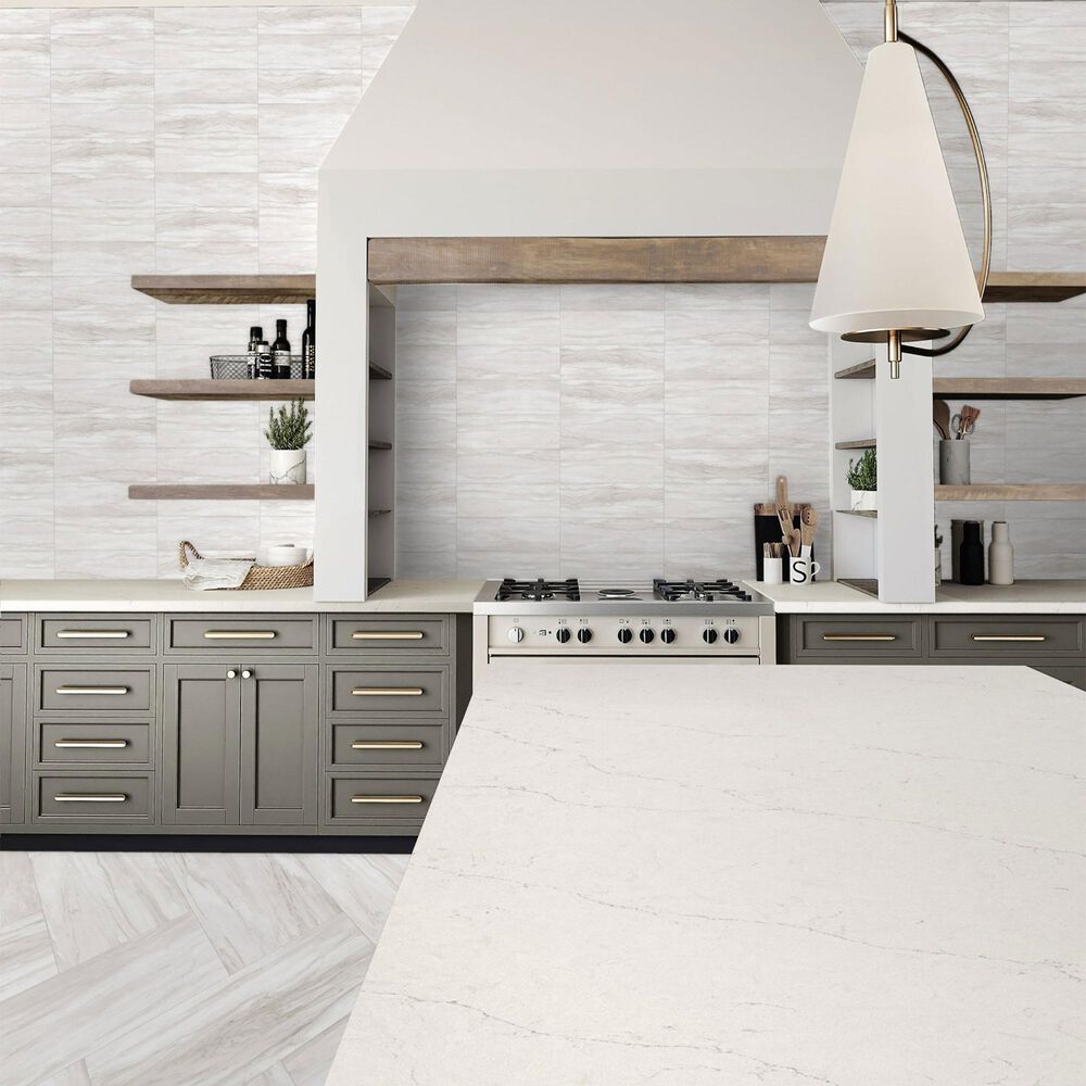 Dal-Tile Costar Calacatta Sky 4&quot; x 12&quot; Porcelain Subway Tile, , large