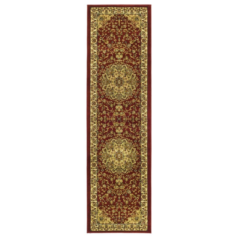 Safavieh Lyndhurst LNH222 2"3" x 8" Red and Ivory Runner, , large