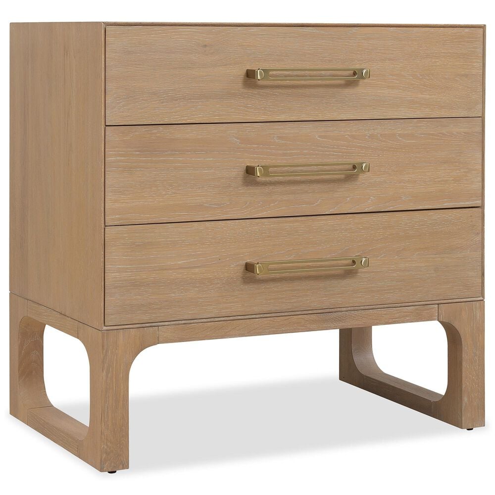 Hooker Furniture Banyon Bay 3-Drawer Nightstand in Desert Oak, , large