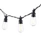 The Gerson Company 14.75" Electric Patio String Lights with Warm White LED Bulbs in Black, , large