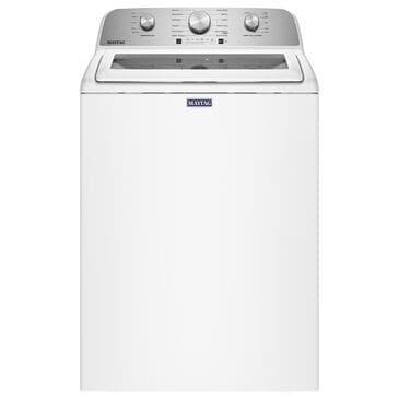 Maytag 4.7 Cu. Ft. Top Load Agitator Washer with Extra Power Cycle in White, , large