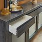 Flexsteel Waterfall 3-Drawer Buffet in Deep Ebony and Dark Brown, , large