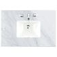 James Martin Vanities Laurent 36" Single Bathroom Vanity in Light Natural Oak with 3 cm Carrara White Marble Top and Rectangular Sink, , large