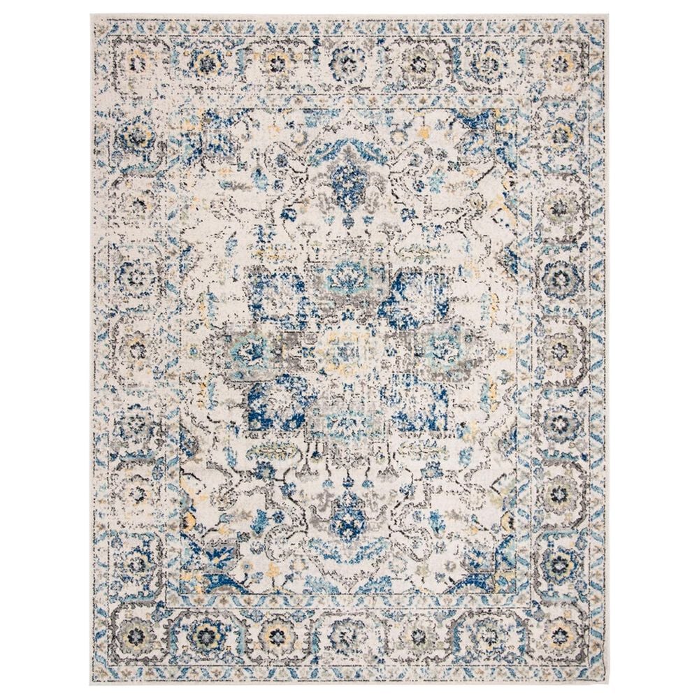 Safavieh Madison MAD603F 10" x 14" Grey and Ivory Area Rug, , large