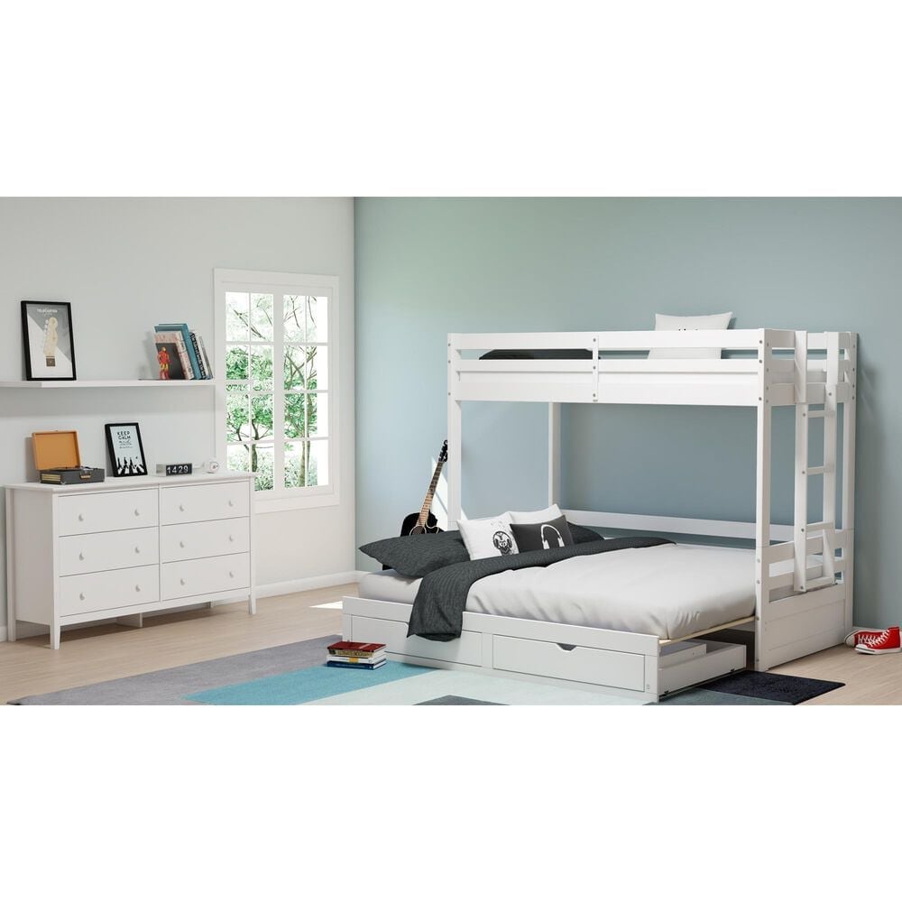 Timberlake Simplicity 6-Drawer Dresser in White, , large