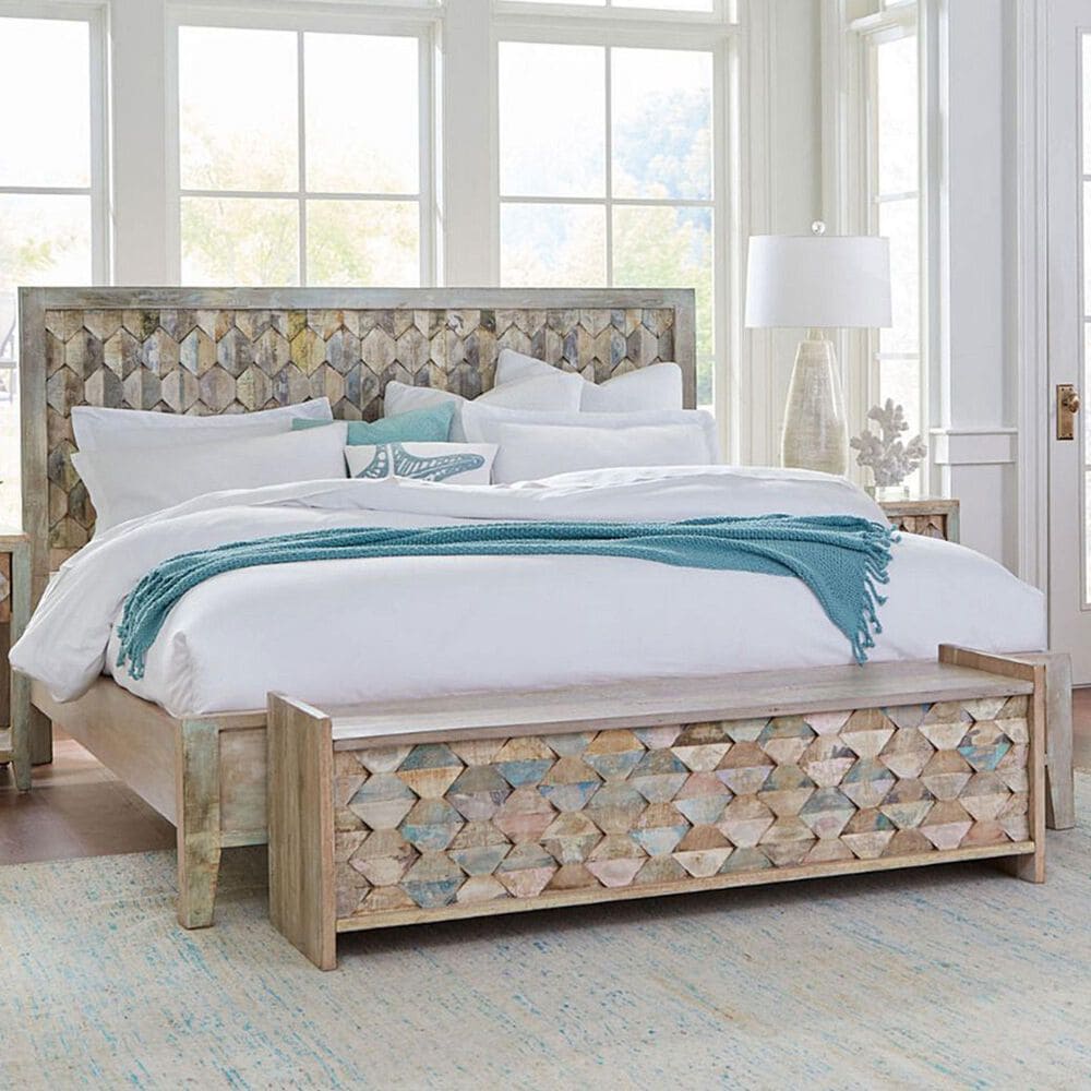 Home Trends &amp; Design Ibiza King Platform Bed in Vintage Teal, , large