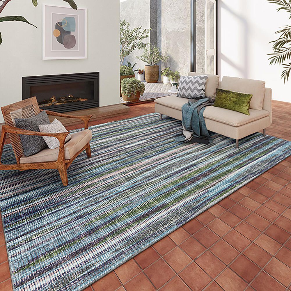 Dalyn Rug Company Amador 8&#39; x 10&#39; Violet Indoor/Outdoor Area Rug, , large