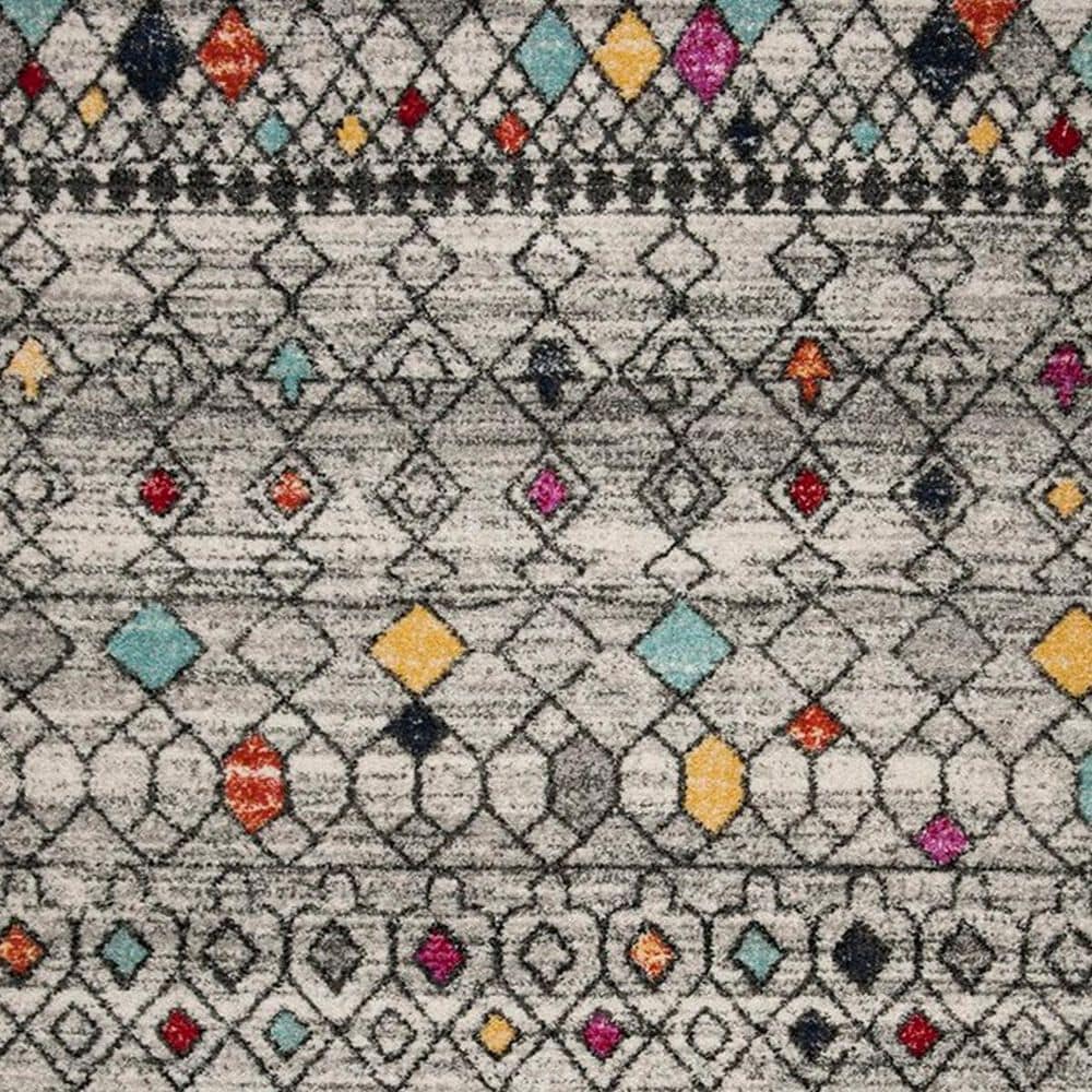 Safavieh Adirondack ADR204F 3&#39; x 5&#39; Light Grey and Fuchsia Area Rug, , large