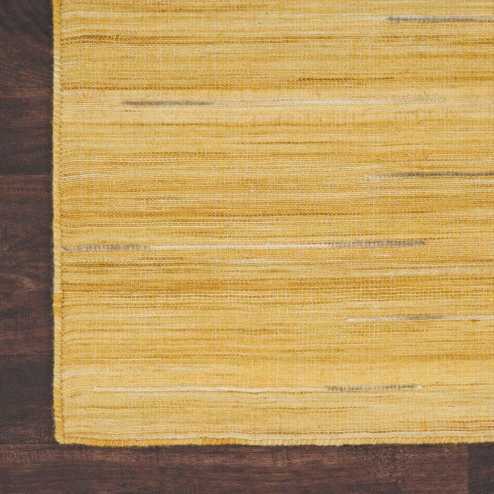 Nourison Interweave 9&#39; x 12&#39; Yellow Area Rug, , large