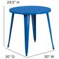 Flash Furniture 30" Round Table in Blue, , large