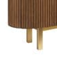 Lexington Furniture La Costa Crescent Bay 85" Media Console in Marisol and Satin Gold, , large